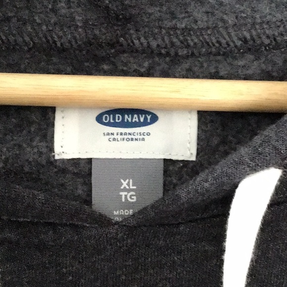 Old Navy Fleece hoodie, women’s, dark, gray color, size XL - Picture 3 of 7